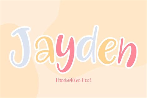 Jayden is a handwritten font