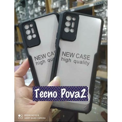 Jual Tecno Pova Case Armor Fusion Shockproof Premium Transparan Case