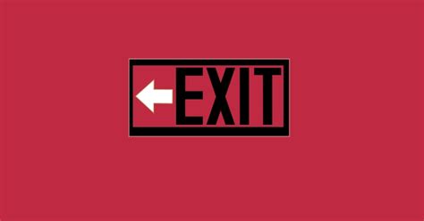 Copy Of Exit Sign Template Postermywall