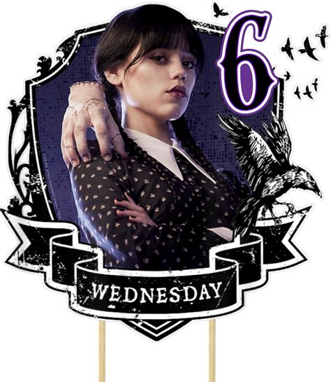 Topper Na Tort Urodziny Wednesday Addams Wiek Allegro Pl