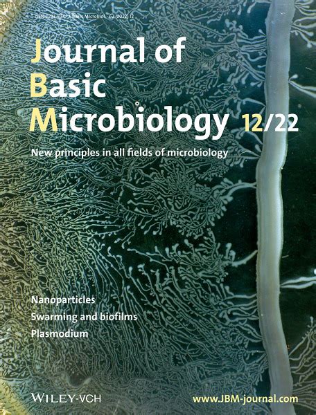 Cover Journal Of Basic Microbiology 122022 2022 Journal Of Basic Microbiology Wiley