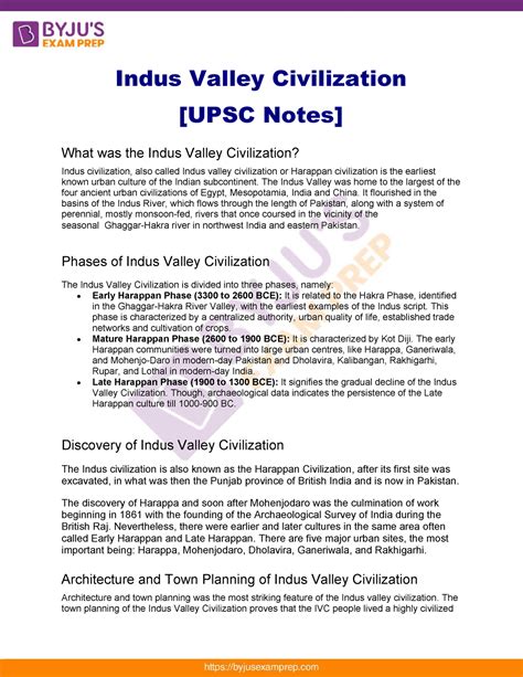 Indus Valley Civilization Upsc Notes 79 Indus Valley Civilization