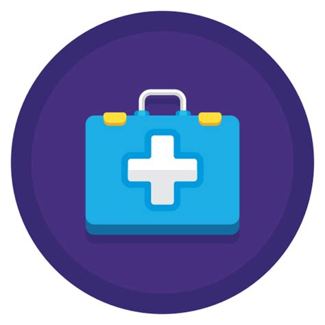 First Aid Kit Flaticons Flat Circular Icon