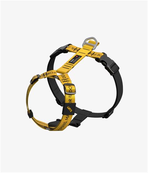 Анатомическая шлейка с водостойкой лентой Mono Yellow | staya