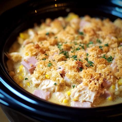 Slow Cooker Chicken Cordon Bleu Casserole Then And Now Recipes