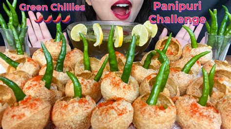 Panipuri Challenge With Chillies 🌶️ Golgappe Eating Challenge