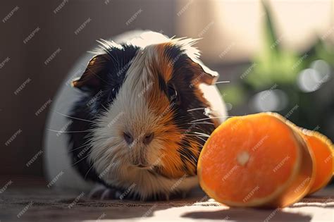 Premium Photo | Adorable guinea pig exploring its cozy habitat