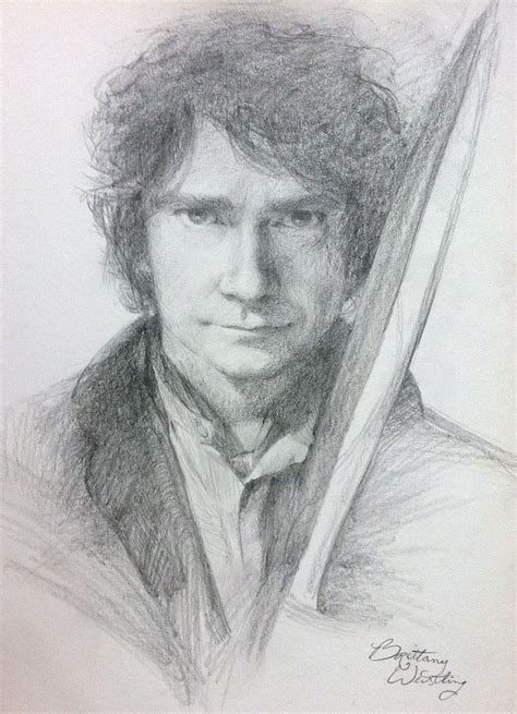 My drawing of "The Hobbit" poster using regular graphite pencils on ...