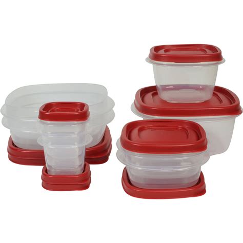 Rubbermaid Easy Find Lids Food Storage and Organization Containers, Set ...