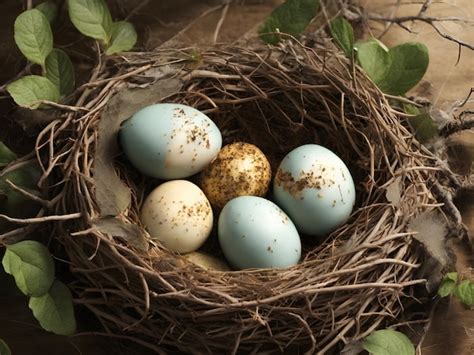 Premium Photo Birds Nest With Eggs