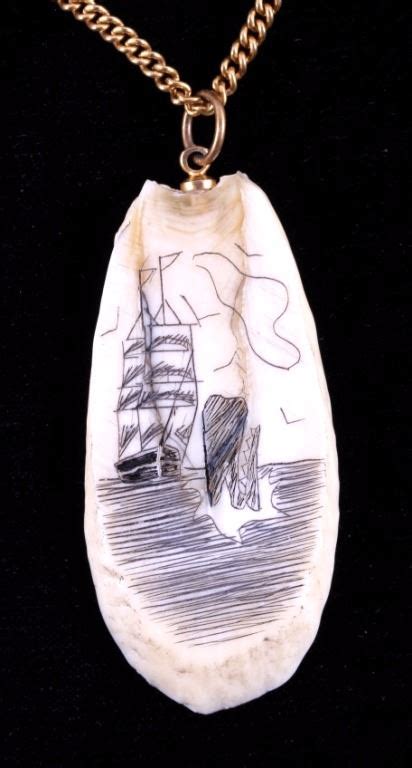 Scrimshaw Walrus Fossil Ivory Necklace