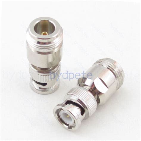 Bnc Male Plug To N Female Jack Straight Rf Coaxial Connector Adapter