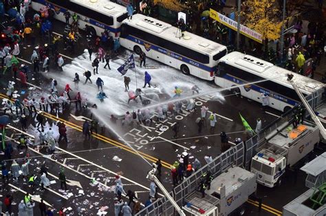 South Korea Police Detain Over 50 In Seoul As Protest For Presidents