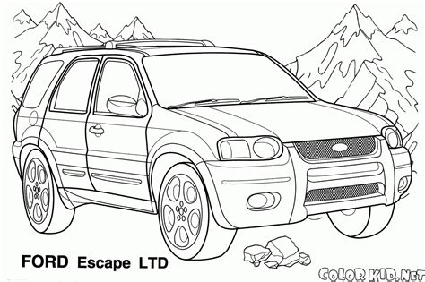 Coloring page - Oversized Jeep