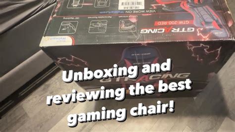 Unboxing And Reviewing The Gtw 200 Red Gtracing Gaming Chair Youtube