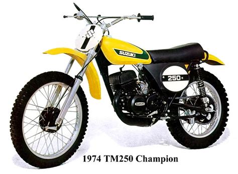 Best Dirt Bike Of The 70s 1974 Suzuki Tm250 Champion Suzuki Bikes