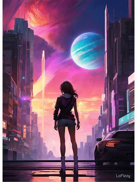 "Neon Dreams - Epic Cyberpunk Scenery" Art Board Print for Sale by ...