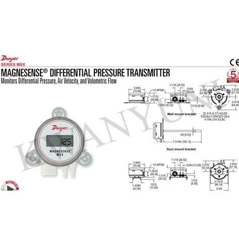 Jual Msx W20 Pa Lcd Magnesense Differential Pressure Transmitter Dwyer