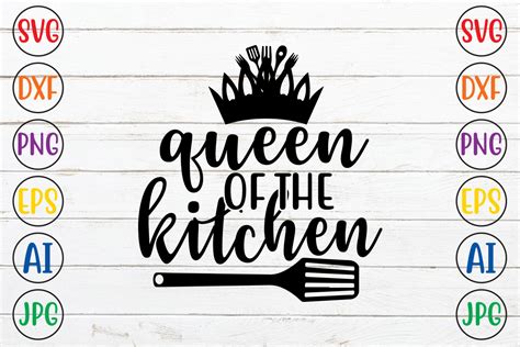 Queen Of The Kitchen Graphic By Svg Bundle House Creative Fabrica