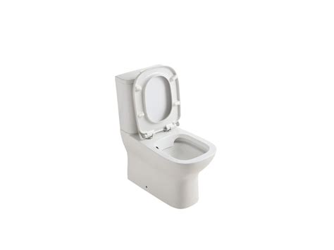 Posh Domaine Rimless Close Coupled Back To Wall Toilet Suite Back Inlet