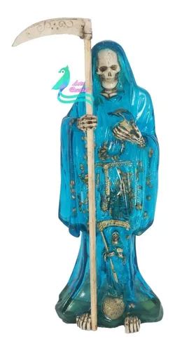 Santa Muerte Negra 30 Cm Curada Ritualizada Protección en venta en