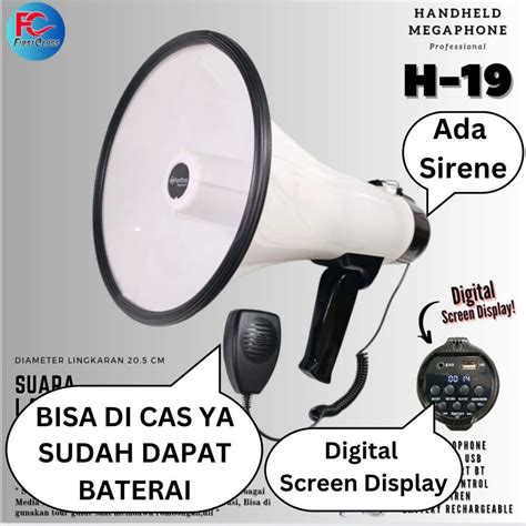 Jual Corong Toa FIRSTCLASS H 19 Megaphone Horn H19 Pengeras Suara