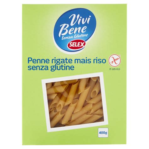 Selex Vivi Bene Senza Glutine Pasta Di Mais E Riso Penne Rigate Senza