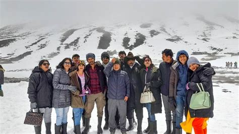 Trip Hills Group From Hyderabad At Zero Point Lachung On N D Group