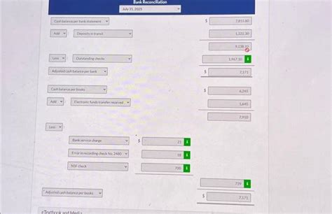 Solved Prepare The Necessary Adjusting Entries At July 31