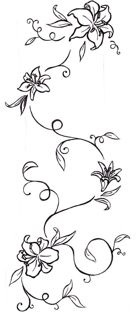 Love This Almost Perfect Flower Vine Tattoos Vine Tattoos Rose