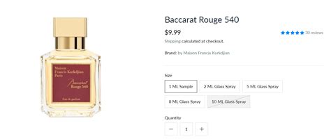 Where to Get Baccarat Rouge 540 Perfume Samples - Scent Chasers