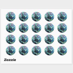 Abalone Paua Shell Detail Classic Round Sticker Zazzle