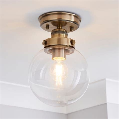 Broden Bathroom Flush Fitting Antique Brass Dunelm Bathroom Light