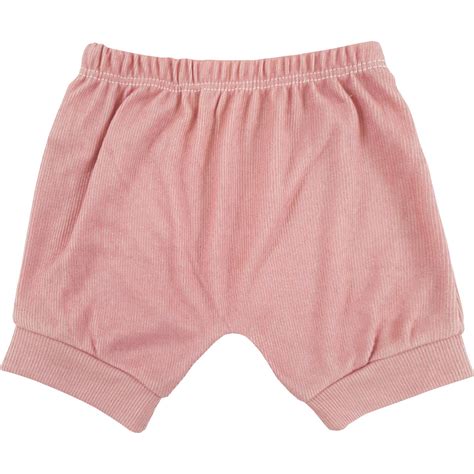 Short Bebê Tapa Fralda Caneladinho Terracota Baby Clean artigos infantís