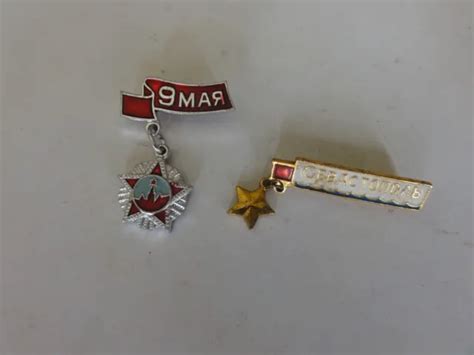 Lot De Insignes Badges Russe Eur Picclick Fr