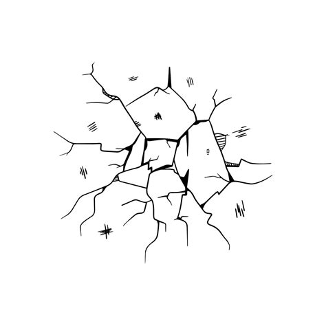 Doodle Crack Wall Crack Illustration 19599230 Vector Art At Vecteezy