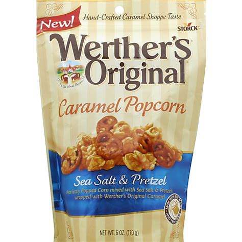 Werthers Popcorn Caramel Sea Salt And Pretzel Popped Leppinks Food