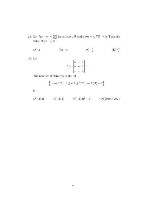 Isi Admission Test Mma Mcq Type Sample Paper Indcareer Docs