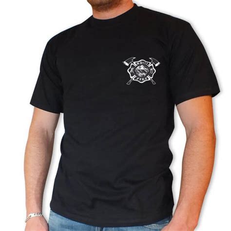 Tee Shirt Pompier Men Fire La Boutique Des Sapeurs Pompiers