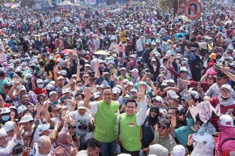 Mlaku Bareng Anies Baswedan Muhaimin Iskandar Ajak Pendukungnya Untuk