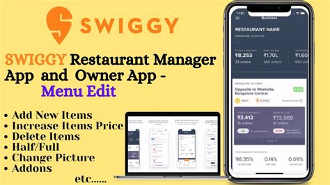 How To Edit Menu On Swiggy Add Items Change Price Add Items Photo