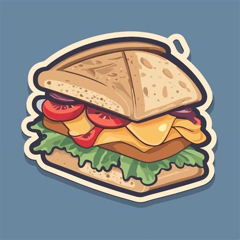 Premium Vector Sandwich Cartoon Vector