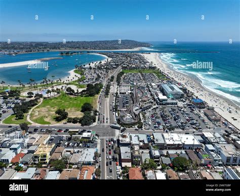 Aerial View Of Belmont Park An Amusement Park Built In 1925 On The