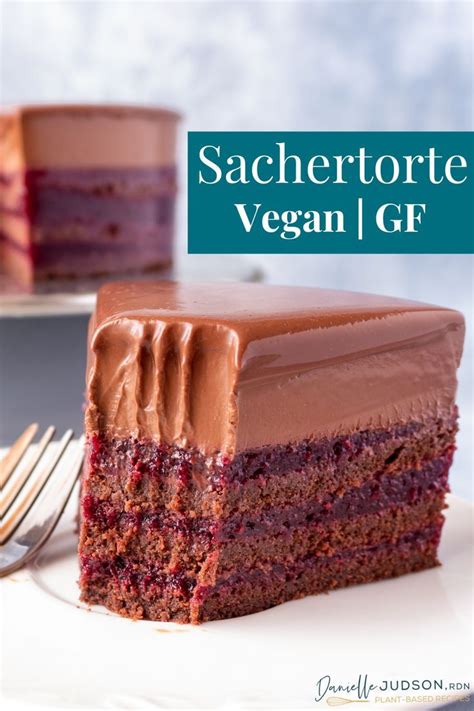 This Vegan Gluten Free Sachertorte Layers Cocoa Sponge Cake And A