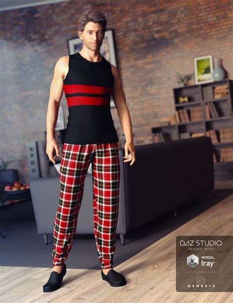 Relaxed Night Outfit For Genesis 3 Male S 2025 Free Daz 3d Models