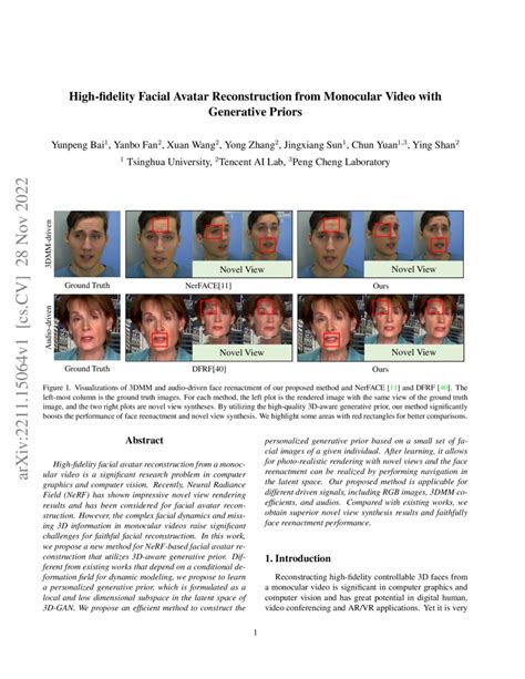 High Fidelity Facial Avatar Reconstruction From Monocular Video With