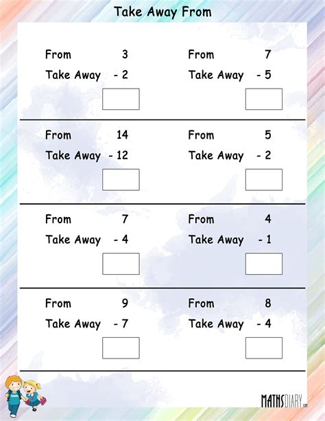 Subtraction Grade 2 Math Worksheets Page 2