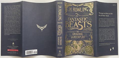 Fantastic Beasts And Where To Find Them The Original Screenplay Harry