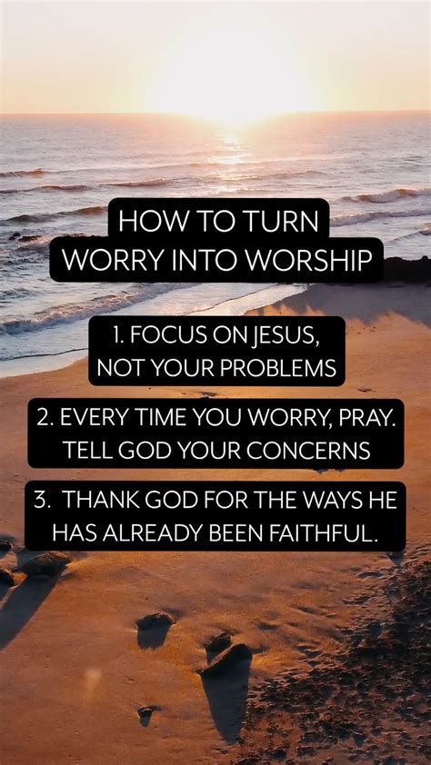 How To Turn Worry Into Worship Sunday Social