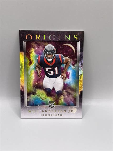 2023 Panini Origins Will Anderson Jr RC 104 EBay